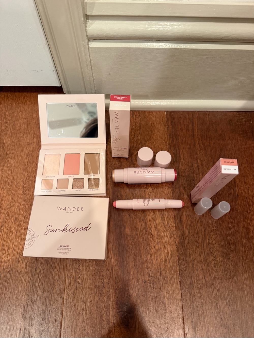 Wander Beauty Sunkissed Face Palette & Blush Stick Duo and lippy